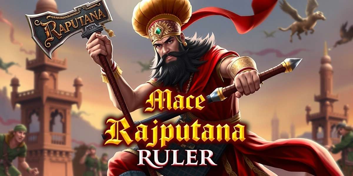 Mace Rajputana Ruler game cover showing Rajput warrior with mace in battlefield